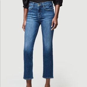 Frame denim le high straight in Bestia wash $215.